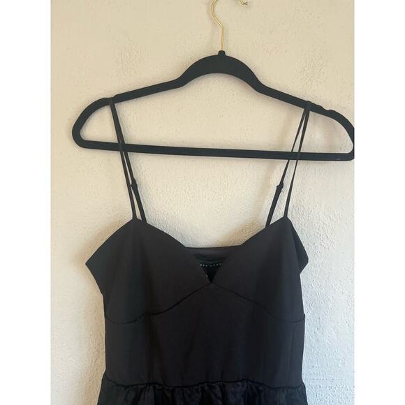 Anthropologie Endless Rose Women's Black Mixed Media Maxi Dress, Size M… - Picture 5 of 9